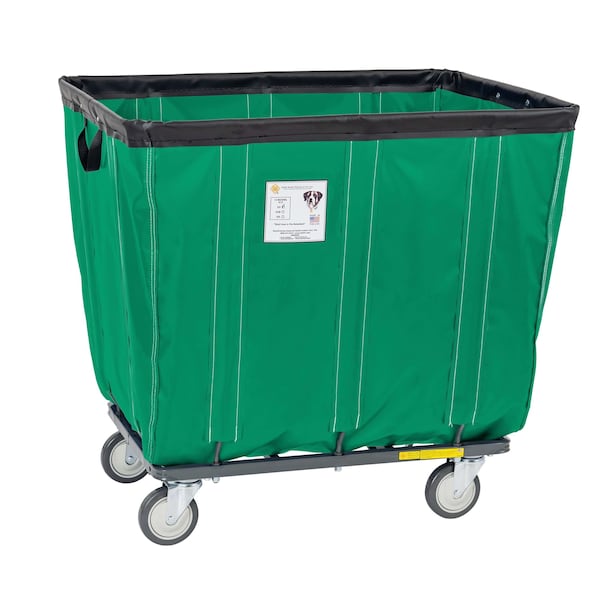 R&B Wire Products Basket Truck, Forest Green, Steel, Vinyl, 49 in L, 33.5 in W, 39.25 in H, 20 Bushel Volume Capacity 420KDC/FG - main